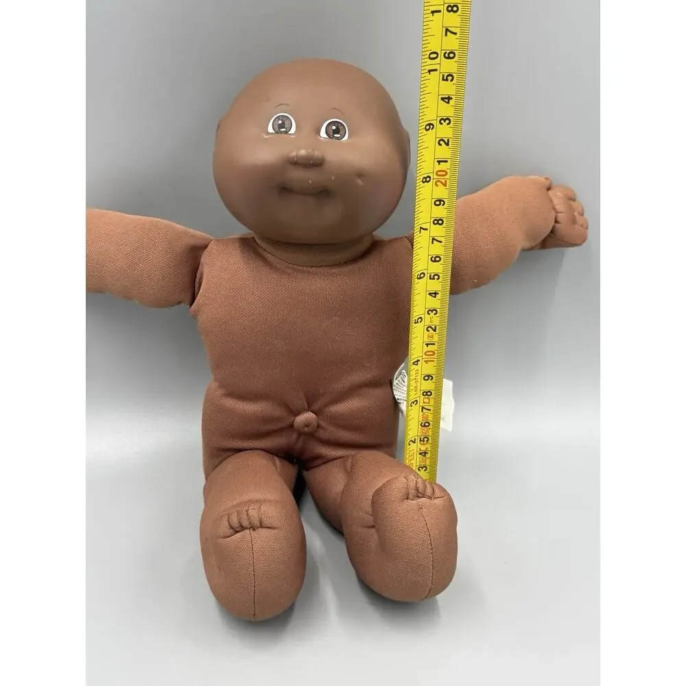 Vintage Cabbage Patch Kids African American Doll Bald Brown Eyes